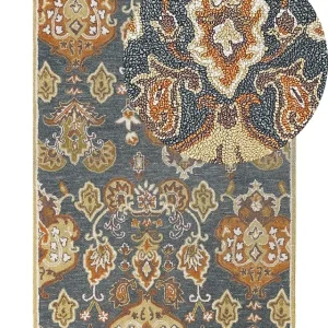 Wolle Area Rug 140 x 200 cm Multicolour UMURLU - HaustierPro