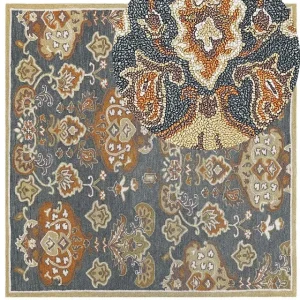 Wolle Area Rug 200 x 200 cm Multicolour UMURLU - HaustierPro