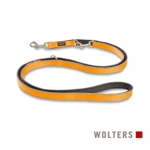 WOLTERS Active Pro Comfort Führleine anthrazit, orange M/L | DAS FUTTERHAUS