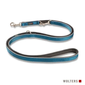 WOLTERS Active Pro Comfort Führleine anthrazit, petrol M/L: 2m | DAS FUTTERHAUS