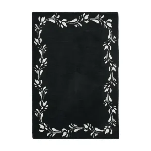 Woolteppich 183x122 Schwarz Darya - HaustierPro