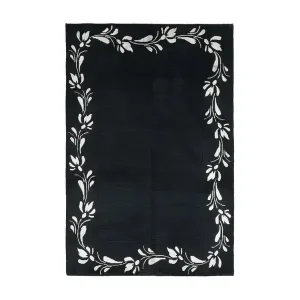 Woolteppich 183x122 Schwarz Darya - HaustierPro