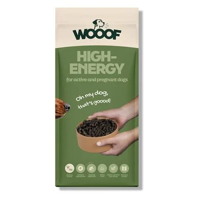 WOOOF High Energy - Kaltgepresstes Trockenfutter - Rind, Huhn 14 kg