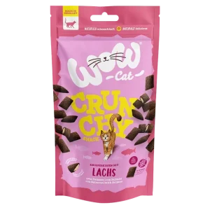 Wow Cat Crunchy Snack mit Lachs 60g