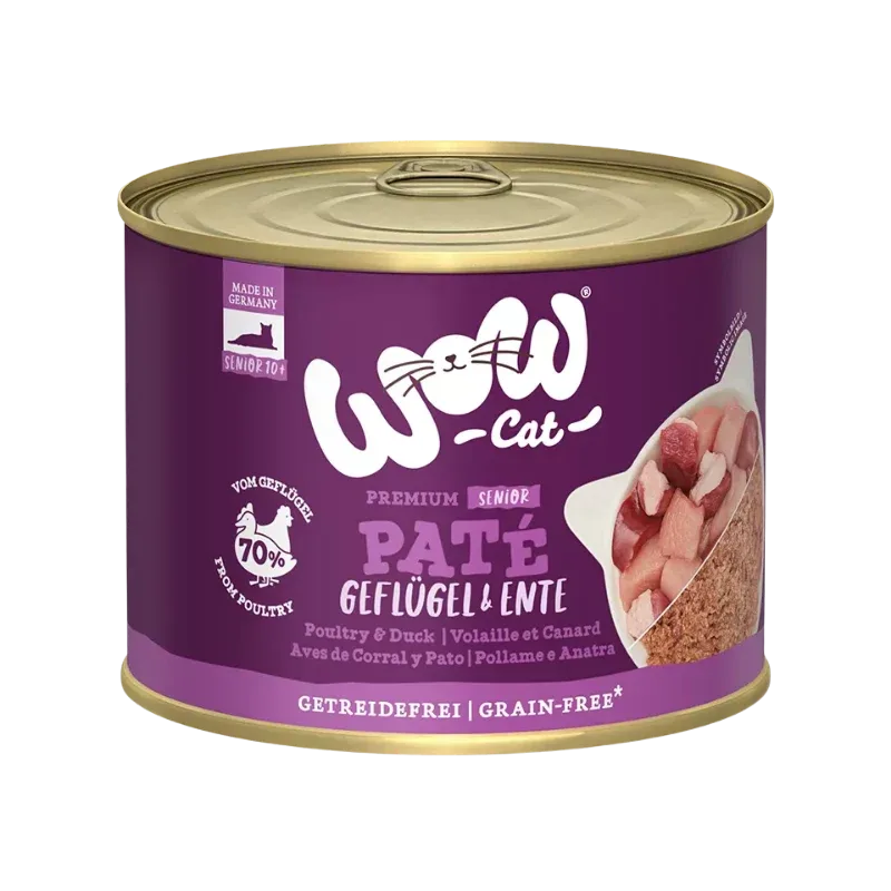 Wow Cat Dose Senior Geflügel & Ente 200g
