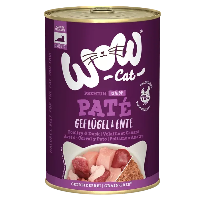 Wow Cat Dose Senior Geflügel & Ente 400g