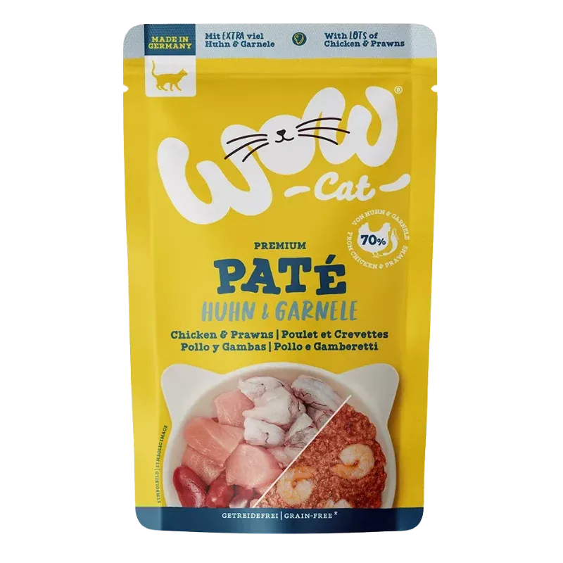 Wow Cat PB Adult Huhn & Garnelen 125g