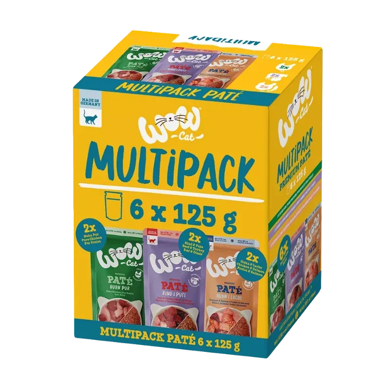 Wow Cat PB Adult Multipack 6x125g