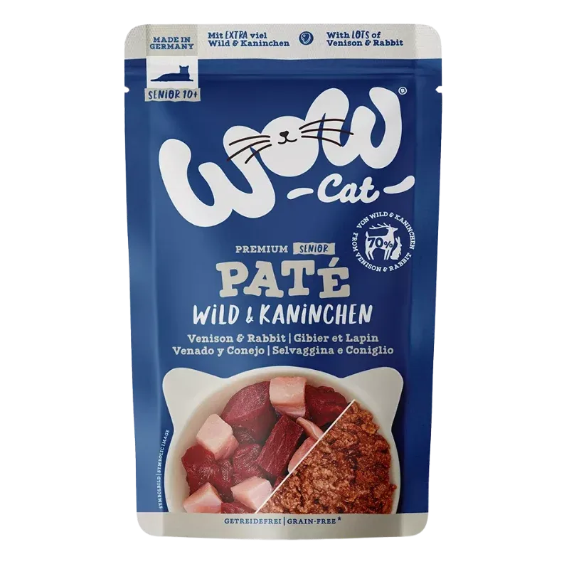 Wow Cat PB Senior Wild & Kaninchen 125g