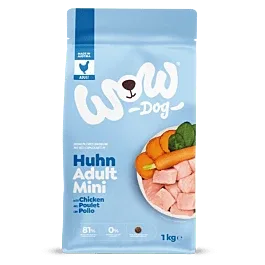 WOW DOG Adult Huhn mit Spinat Minis