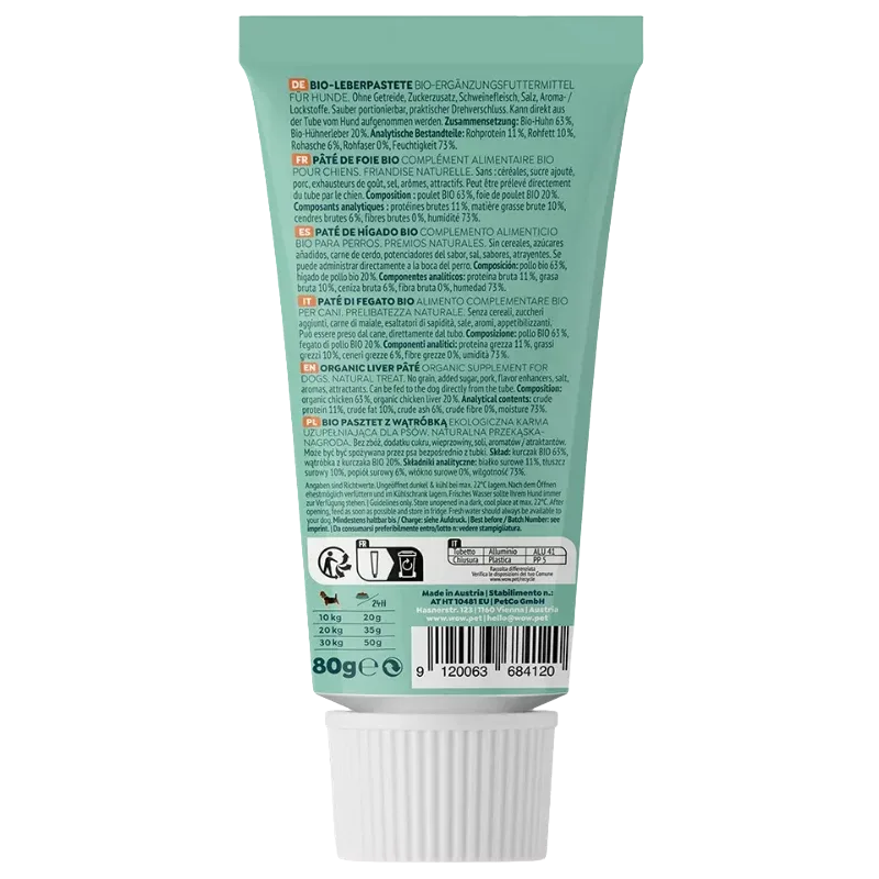 Wow Dog Bio Leberpastete in der Tube 80 g - Image 2