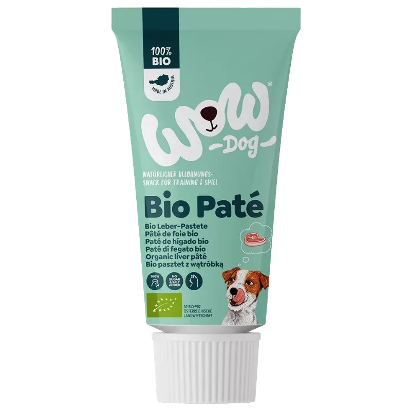 Wow Dog Bio Leberpastete in der Tube 80 g