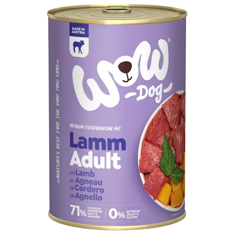 Wow Dog Dose Adult Lamm 400g