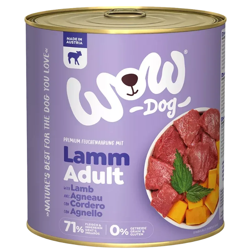 Wow Dog Dose Adult Lamm 800g
