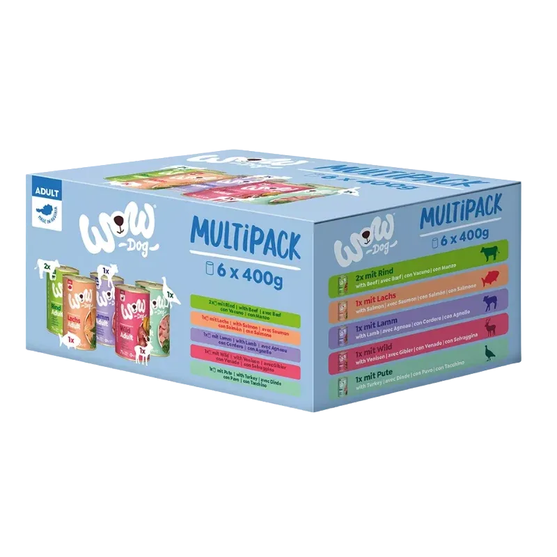 Wow Dog Dose Adult Multipack 6x400g - Image 2