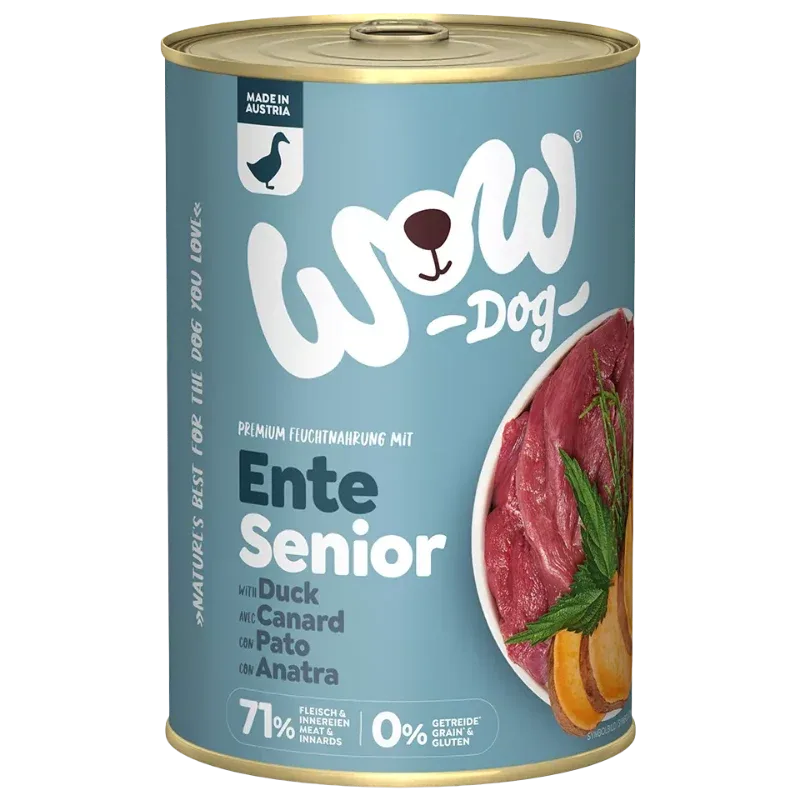 Wow Dog Dose Senior Ente 400g