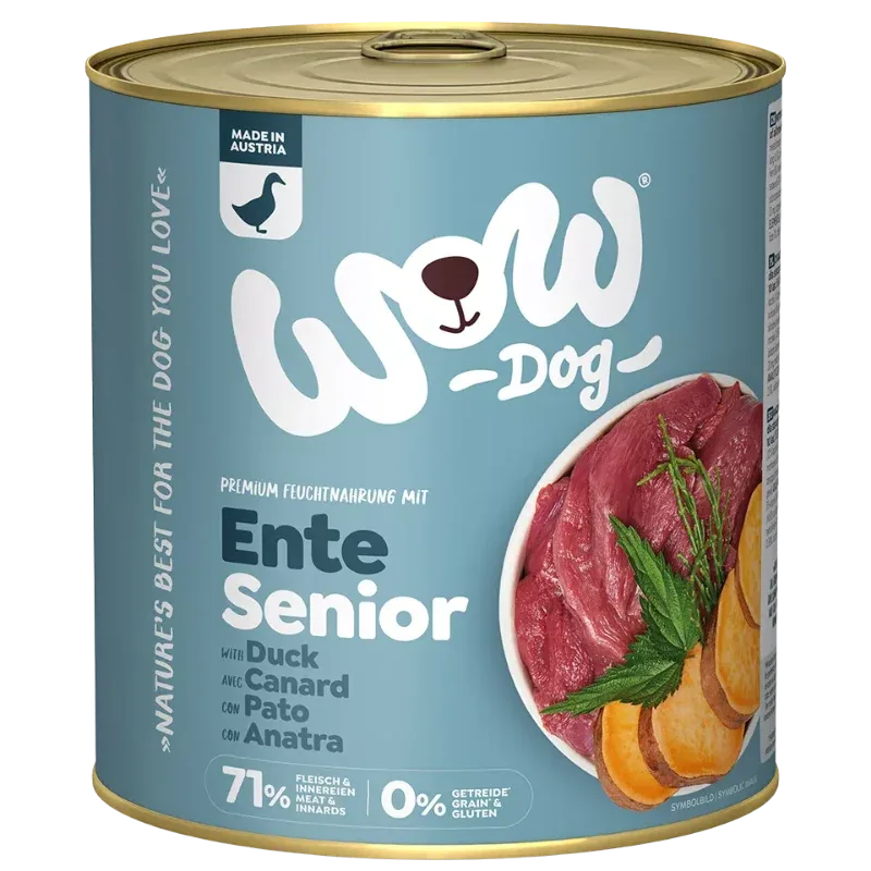 Wow Dog Dose Senior Ente 800g