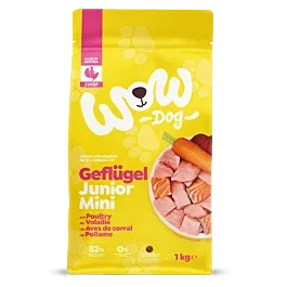 WOW DOG Junior Geflügel mit Karotten Minis