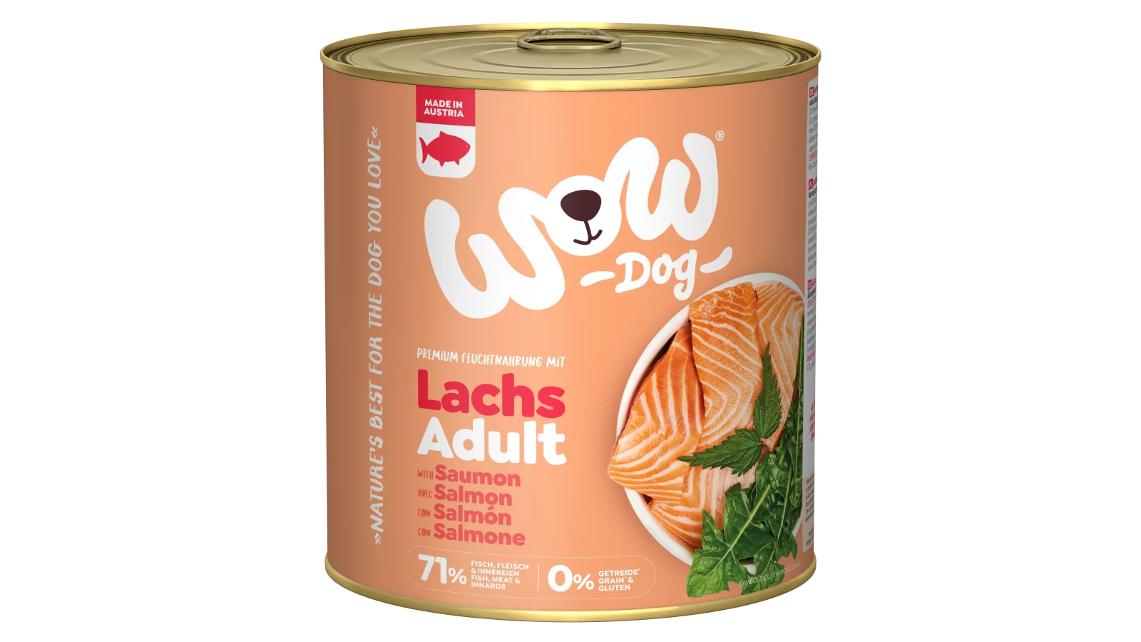 WOW DOG Lachs mit Löwenzahn und Brennnessel - Image 2