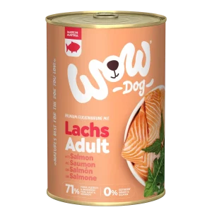 WOW DOG Lachs mit Löwenzahn und Brennnessel