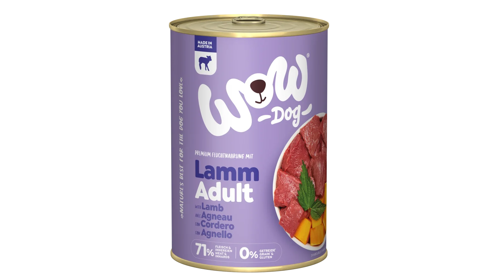 WOW DOG Lamm mit Kürbis und Brennnessel
