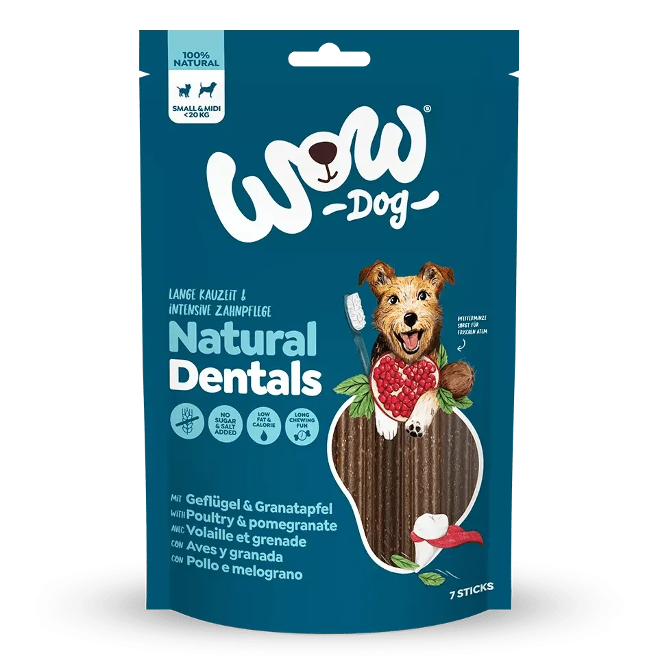 WOW DOG Natural Dentals Geflügel SMALL/MIDI