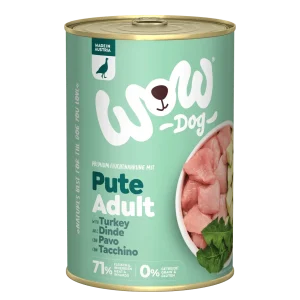 WOW DOG Pute mit Zucchini und Löwenzahn