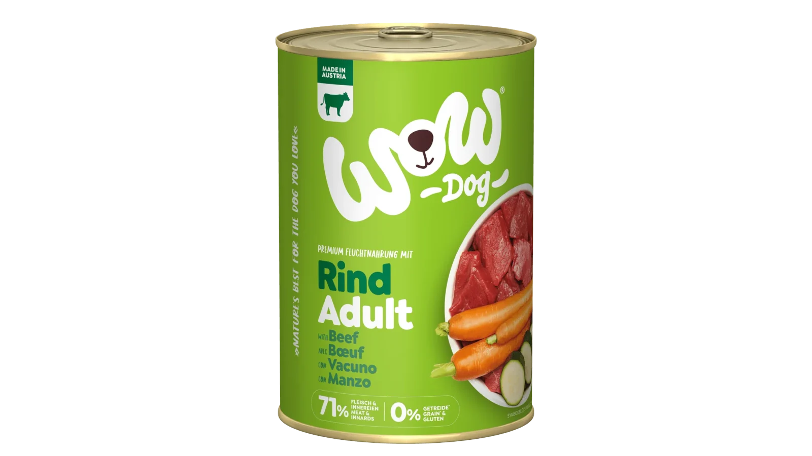 WOW DOG Rind mit Karotte und Zucchini