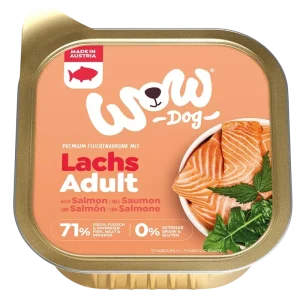 Wow Dog Schale Adult Lachs 150g