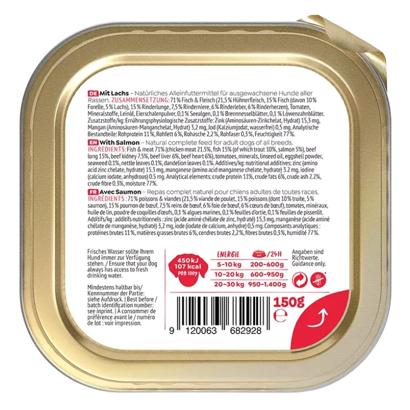 Wow Dog Schale Adult Lachs 150g - Image 2