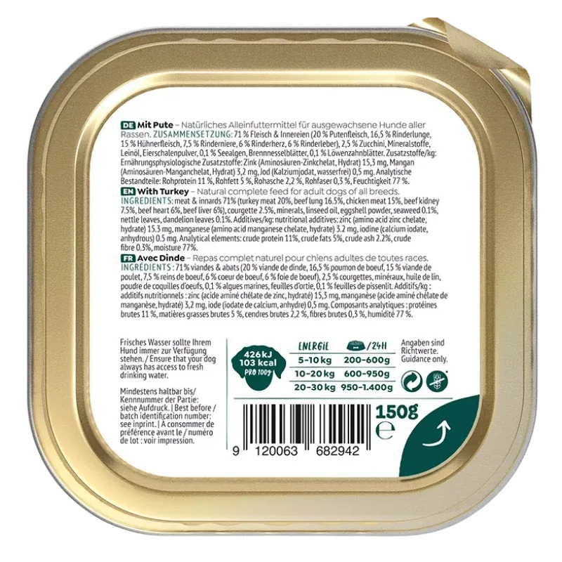 Wow Dog Schale Adult Pute 150g - Image 2