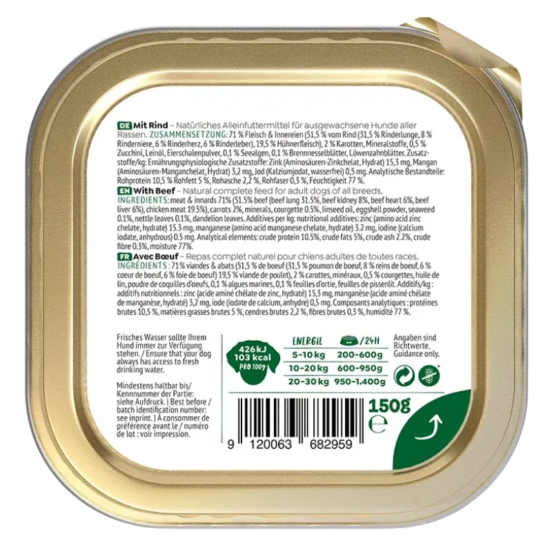 Wow Dog Schale Adult Rind 150g - Image 2