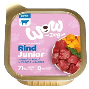 Wow Dog Schale Junior Rind 150g