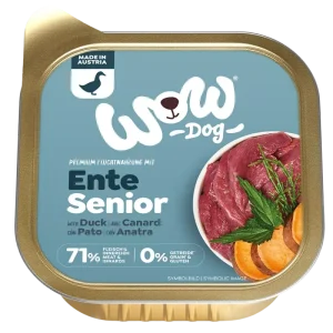 Wow Dog Schale Senior Ente 150g