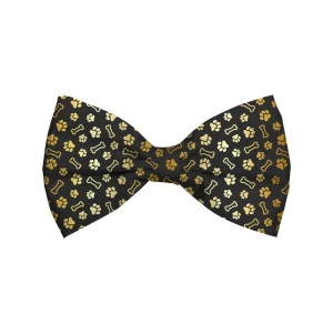 Xmas Bow Tie Black für Hunde