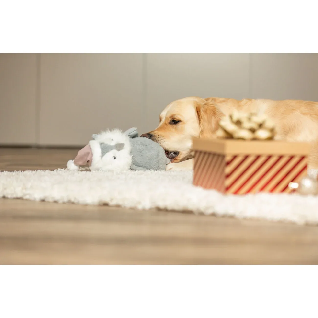 Xmas Weihnachten Eule mit Tau aus Softplüsch Hundespielzeug - Image 2