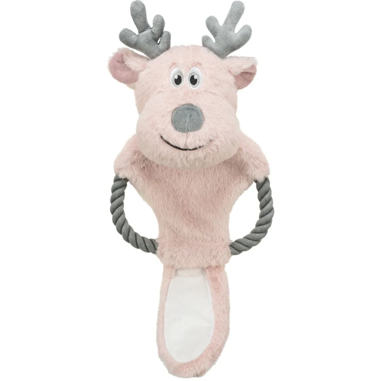 Xmas Weihnachten Rentier mit Tau aus Softplüsch Hundespielzeug