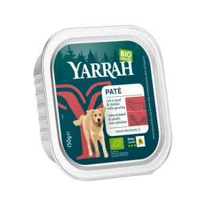 Yarrah - Bio Nassfutter Paté mit Rind und Huhn