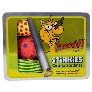 Yeowww! Stinkies Catnip Sardines Trio – unwiderstehliches Bio-Katzenspielzeug