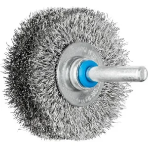 Zahnreinigungs PFERD - POS Rundbürste ungezopft RBU Ø50x15 mm Schaft-Ø6 mm Edelstahl-Draht-Ø0,20 - HaustierPro