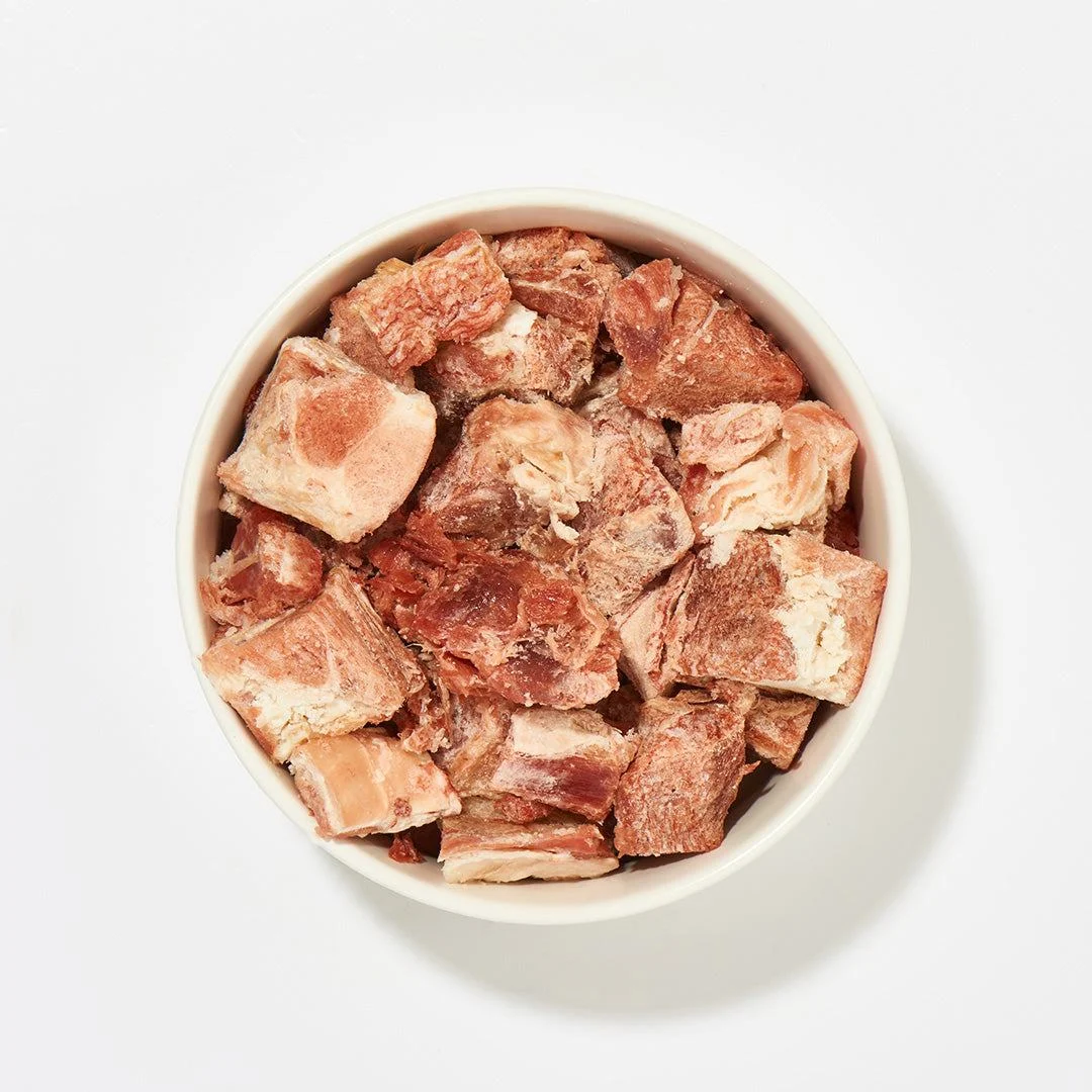 Ziegenfleisch gewürfelt