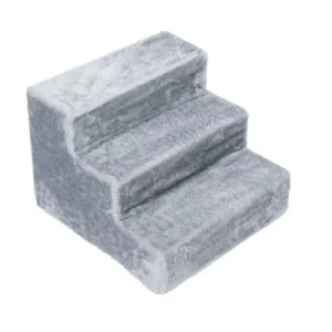 zooplus Basics Haustiertreppe Stepway, grau Größe M: L 40 x B 40 x H 30 cm