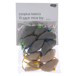zooplus Basics Katzenspielzeugset Mäuse 10er Pack
