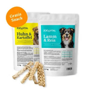 zooVital Mixpaket Huhn & Lamm + gratis Snack