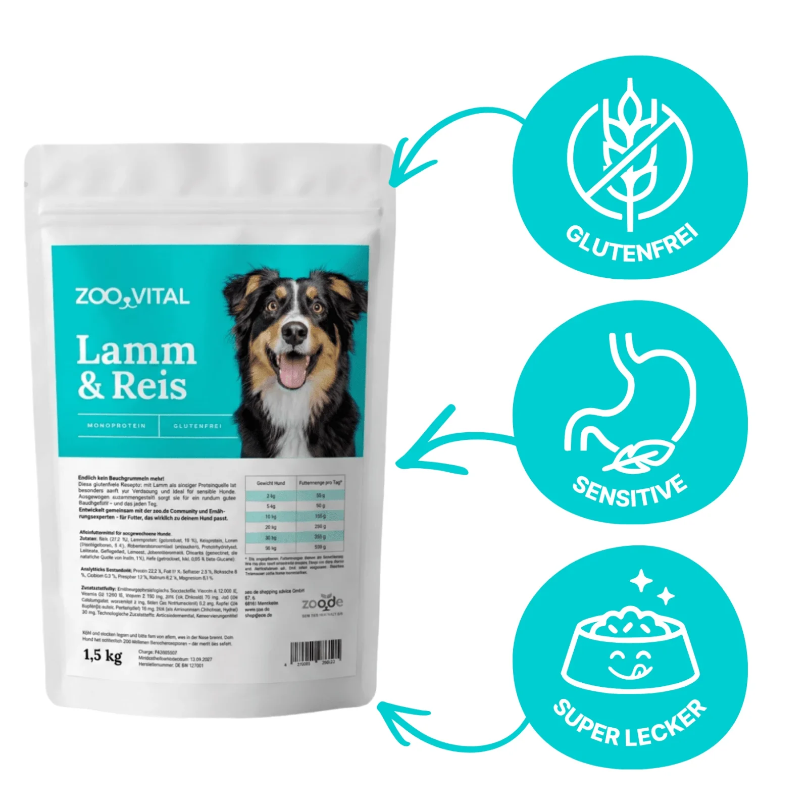 zooVital Mixpaket Lamm & Hirsch + gratis Snack - Image 2