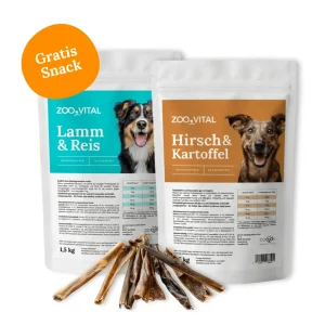 zooVital Mixpaket Lamm & Hirsch + gratis Snack