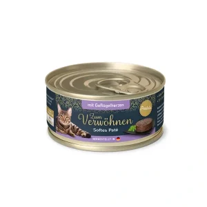 Zum Verwöhnen Softe Paté Geflügelherzen 100g | DAS FUTTERHAUS